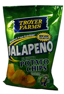 Troyer Farms Potato Chips Jalapeno 142 g