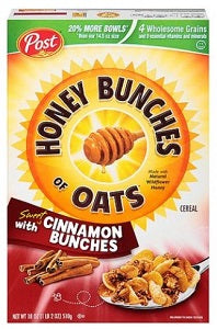 Post Honey Bunches Of Oats Cinnamon 510 g