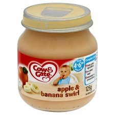 Cow & Gate Apple & Banana Swirl 4-6 Months+ 125 g