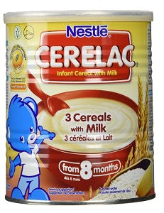 Cerelac 3 Cereals With Milk 8 Months+ 400 g x24