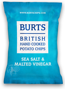 Burts Potato Chips Sea Salt & Malted Vinegar 150 g