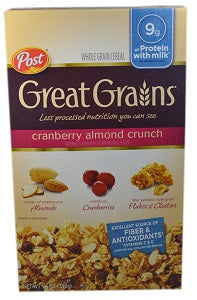 Post Great Grains Cranberry Almond Crunch 396 g