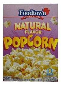 Foodtown Microwave Popcorn Natural Flavour 298 g 3 Bags