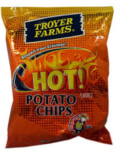 Troyer Farms Potato Chips Hot 25 g