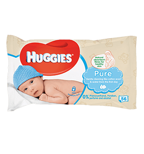 Huggies Baby Wipes Pure x56 x6