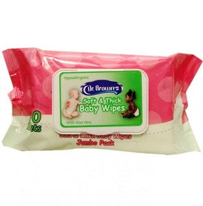 Dr Brown's Soft & Thick Baby Wipes x100