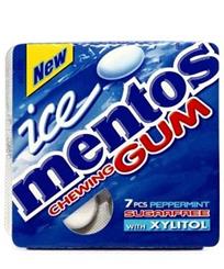 Mentos Chewing Gum Ice Peppermint Sugar-Free 13 g x9