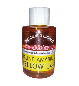 Arome 3 Lions Food Coloring Yellow 30 ml
