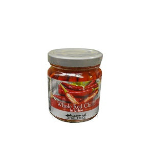 Thai Pride Whole Red Chili In Brine Hot 175 ml