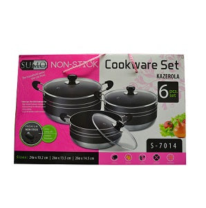 Sumo Non-Stick Cookware Set Kazerola x6