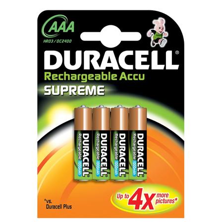 Duracell Rechargeable Battery AAA Micro x4