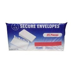FAE Secure White Envelopes x25
