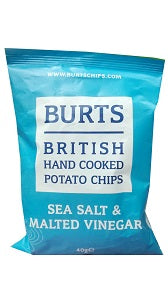 Burts Potato Chips Sea Salt & Malted Vinegar 40 g