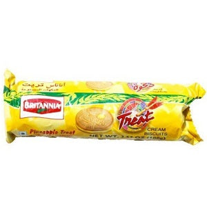 Britannia Treat Pineapple Cream Biscuit 100 g