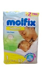 Molfix Size 1 Newborn 2-5 kg x50