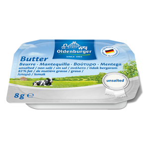 Oldenburger Portion Butter Unsalted 8 g