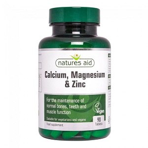 Natures Aid Calcium, Magnesium & Zinc 90 Tablets