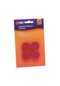 Nobo Magnets 30 mm - Red
