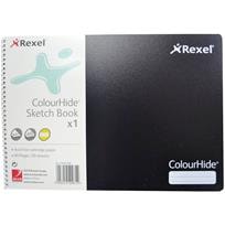 Rexel ColourHide Sketch Book A4 - Black