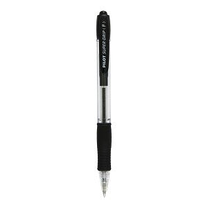 Pilot Super Grip Retractable Ball Point Pen - Fine Black