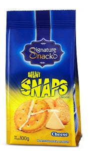 Signature Snacks Mini Snaps Crackers Cheese 100 g
