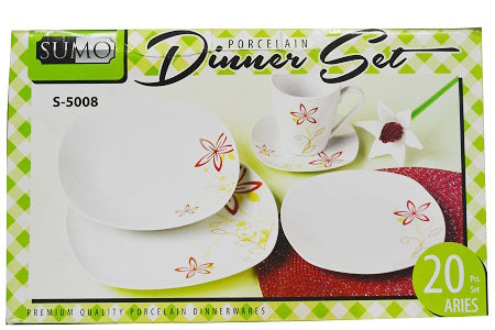 Sumo Porcelain Dinner Set Aries x20