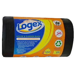 Logex House & Garden Garbage Bags 70 x 110 cm 120 L x20