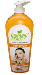 Organic Beauty Bath Cream Rapid Skin Lightening White N Natural Carrot Extract 1.1 L