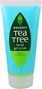 Escenti Tea Tree Facial Gel Scrub Cleanses & Refreshes 150 ml