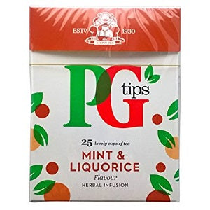 PG Tips Mint & Liquorice Herbal Infusion 50 g x25