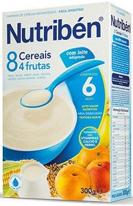 Nutriben 8 Cereals 4 Fruits 6 Months-3 Years 300 g