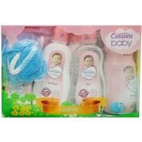 Cussons Baby Gift Pack Soft & Smooth (Soap, Lotion, Oil, Powder, Sponge)