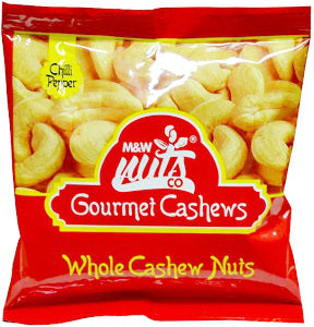 M & W Gourmet Whole Cashew Nuts Chilli Sachet 50 g