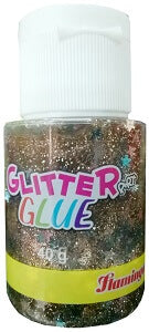 Flamingo Glitter Art Glue Brown 40 g