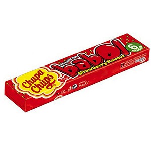 Chupa Chups Bubble Gum Strawberry 27.6 g