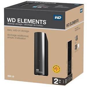 Western Digital Element HDD 2 TB - Black