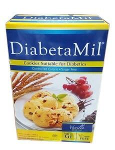Diabetamil Cookies For Diabetes Vanilla Flavour Sugar-Free 200 g