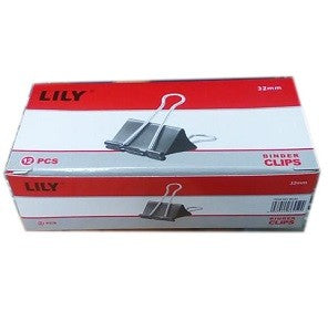 Lily Binder Clips 32 mm x12