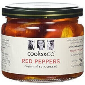 Cooks & Co Red Peppers Stuffed With Feta Cheese 290 g