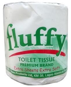 Fluffy Toilet Tissue 2 Ply 1 Roll