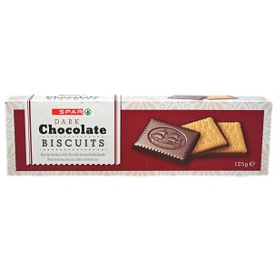 Spar Dark Chocolate Biscuits 125 g