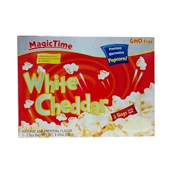 Magic Time Microwave Popcorn White Cheddar 298 g 3 Bags