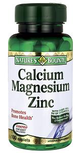 Nature's Bounty Calcium Magnesium Zinc With Vitamin-D 100 Capsules