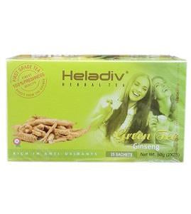 Heladiv Herbal Green Tea Ginseng 50 g x25