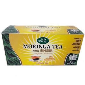 Julie Manny Moringa Herbal Tea With Ginger 45 g x30