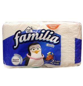 Familia Toilet Tissue Classic Natural Whiteness 2 Ply 2 Rolls x12