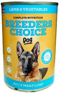 Breeders Choice Dog Lamb & Vegetable Meat Loaf 400 g