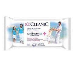 Cleanic Anti-Bacterial Travel Pack Refreshing Wet Wipes x40