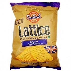 Lattice Potato Crisps Chilli & Sour Cream 120 g