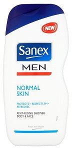 Sanex Men Shower Gel Body & Face Normal Skin 500 ml